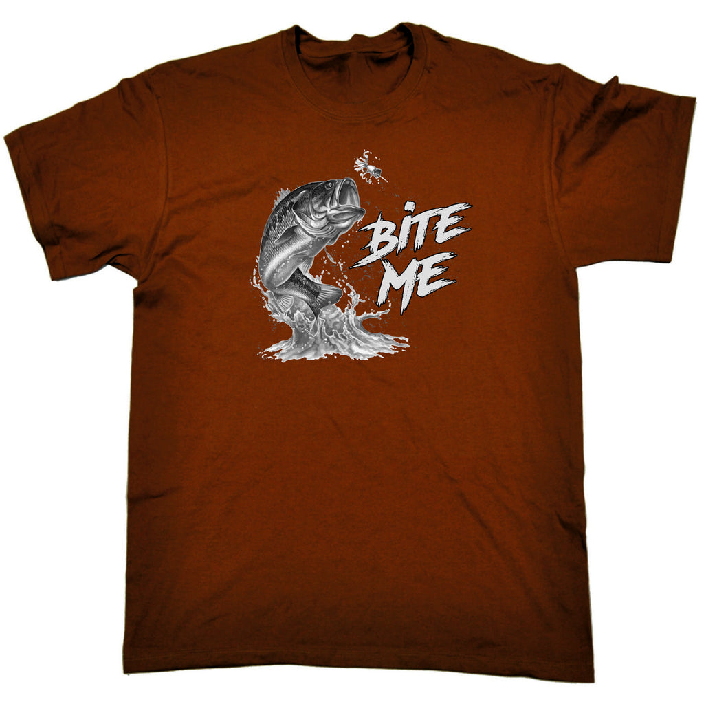 Bite Me Fishing Angling Fish - Mens Funny T-Shirt Tshirts