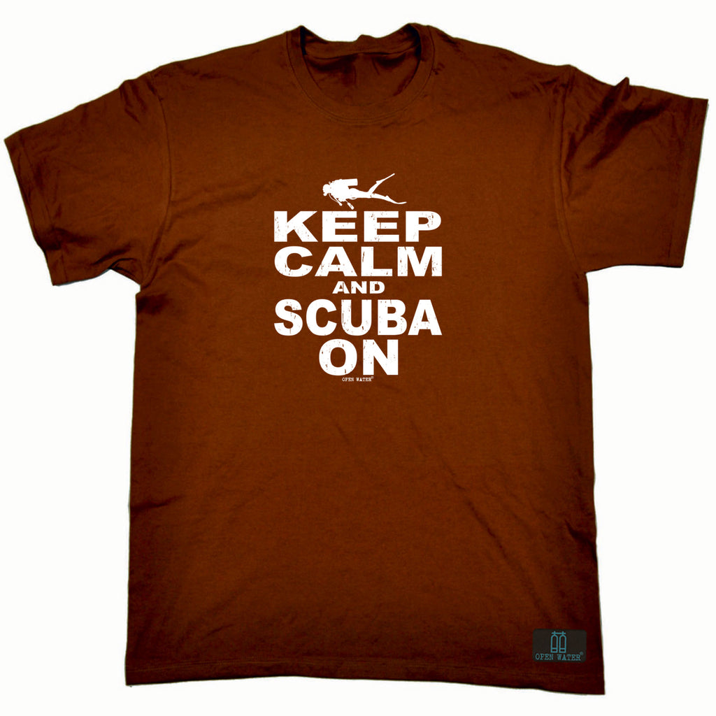 Ow Keep Calm And Scuba On - Mens Funny T-Shirt Tshirts