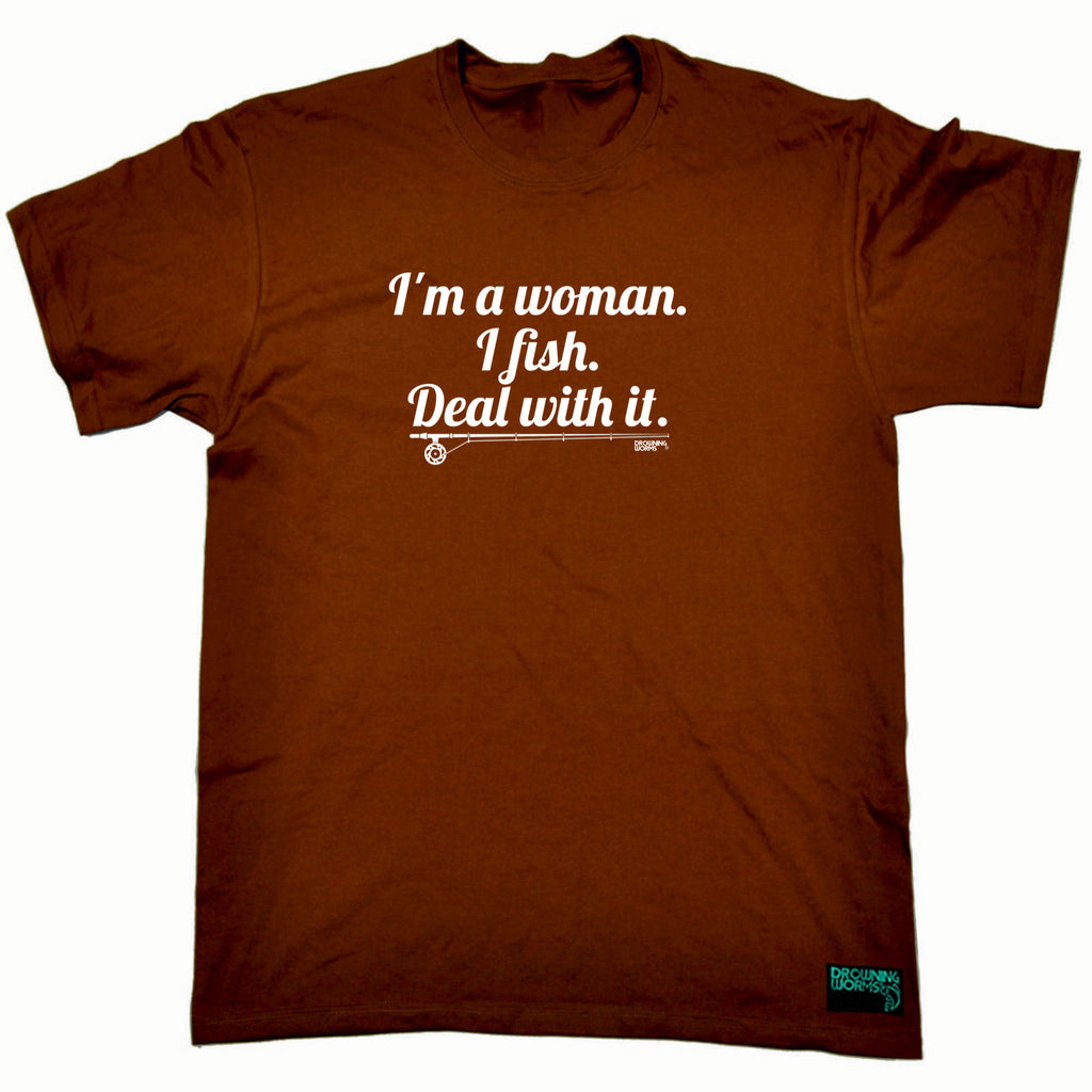 Dw Im A Woman I Fish Deal - Mens Funny T-Shirt Tshirts
