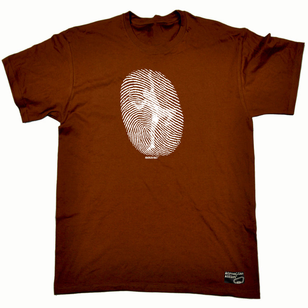 Aa Climbing Fingerprint - Mens Funny T-Shirt Tshirts