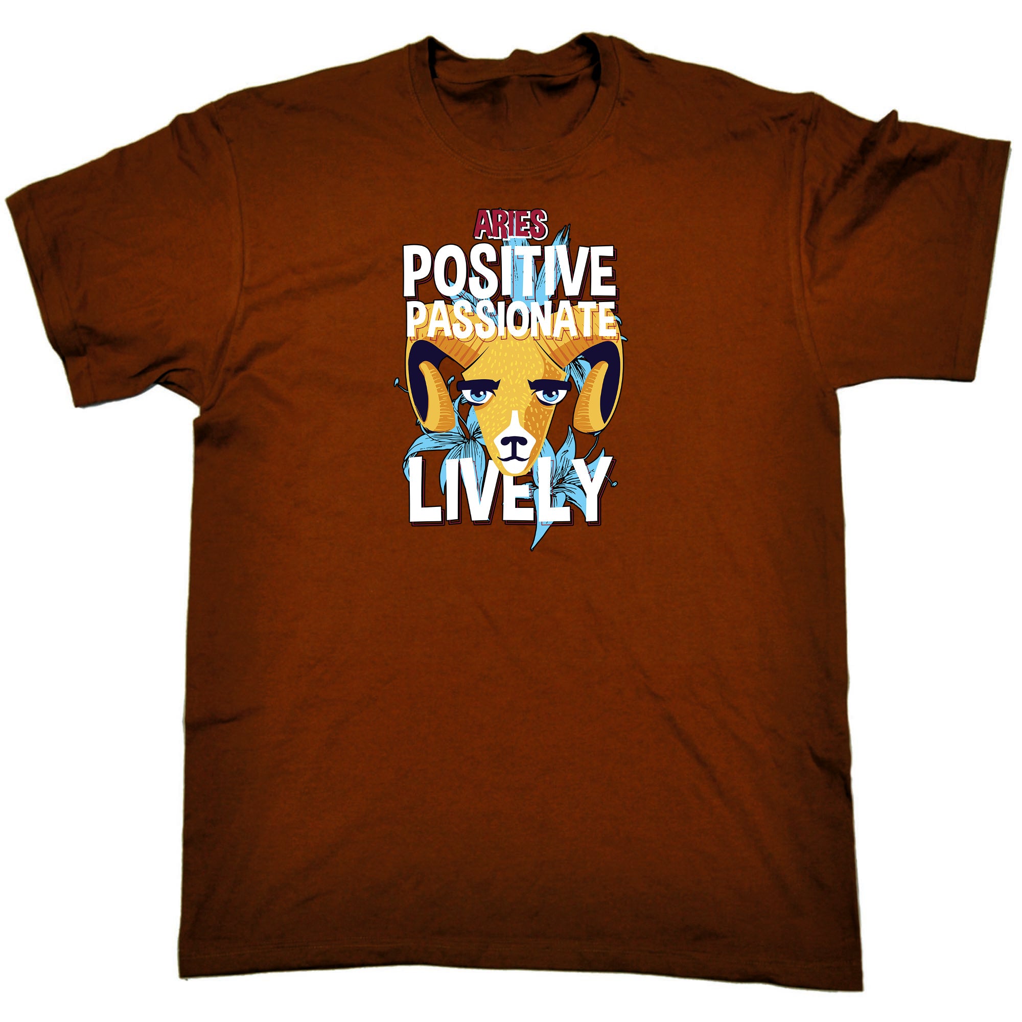 Aries Positive Passionate Lively Birthday - Mens Funny T-Shirt Tshirts