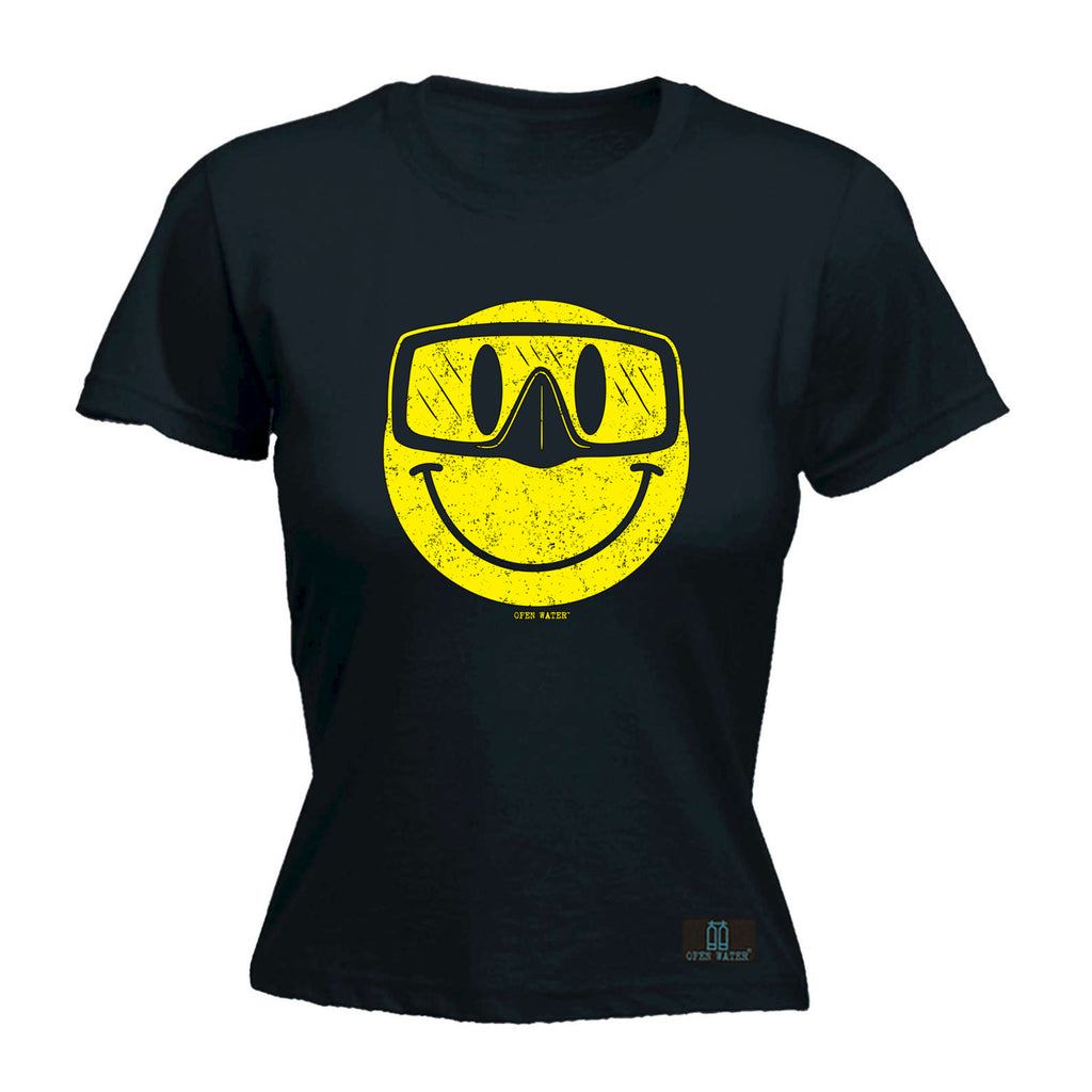 Ow Smiling Goggles Diver - Funny Womens T-Shirt Tshirt