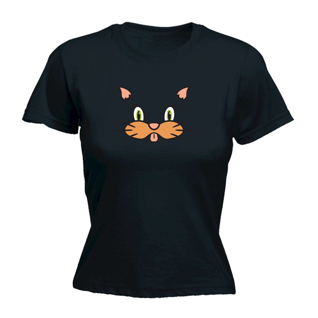 Cat Animal Face Ani Mates - Funny Womens T-Shirt Tshirt