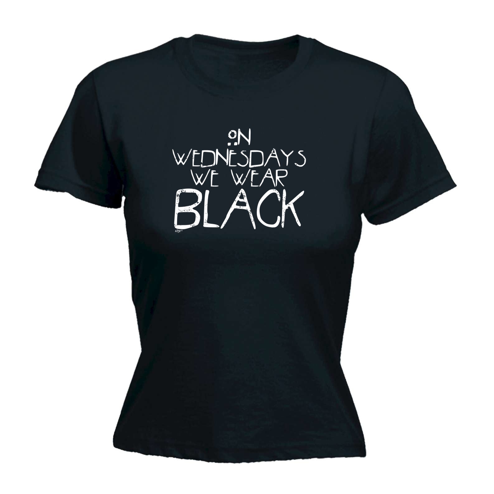 On Wednesdays We Wear Black - Funny Womens T-Shirt Tshirt
