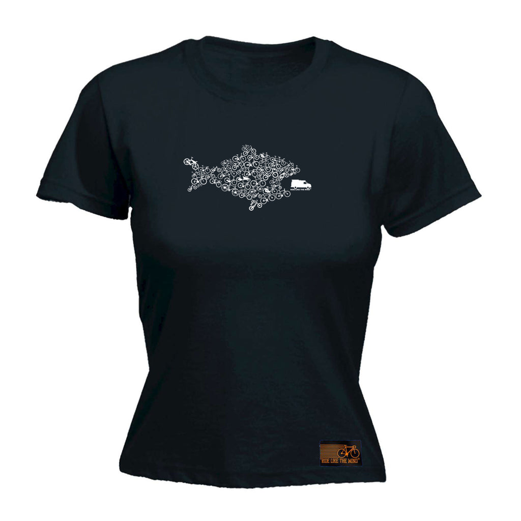 Rltw Eco Fish Bike - Funny Womens T-Shirt Tshirt