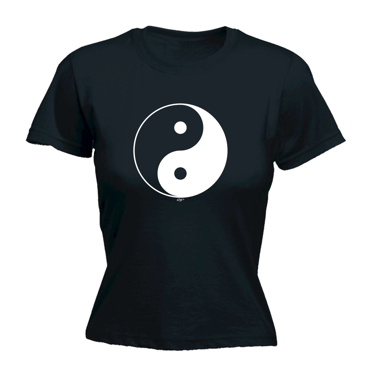 Yin Yang Solid - Funny Womens T-Shirt Tshirt