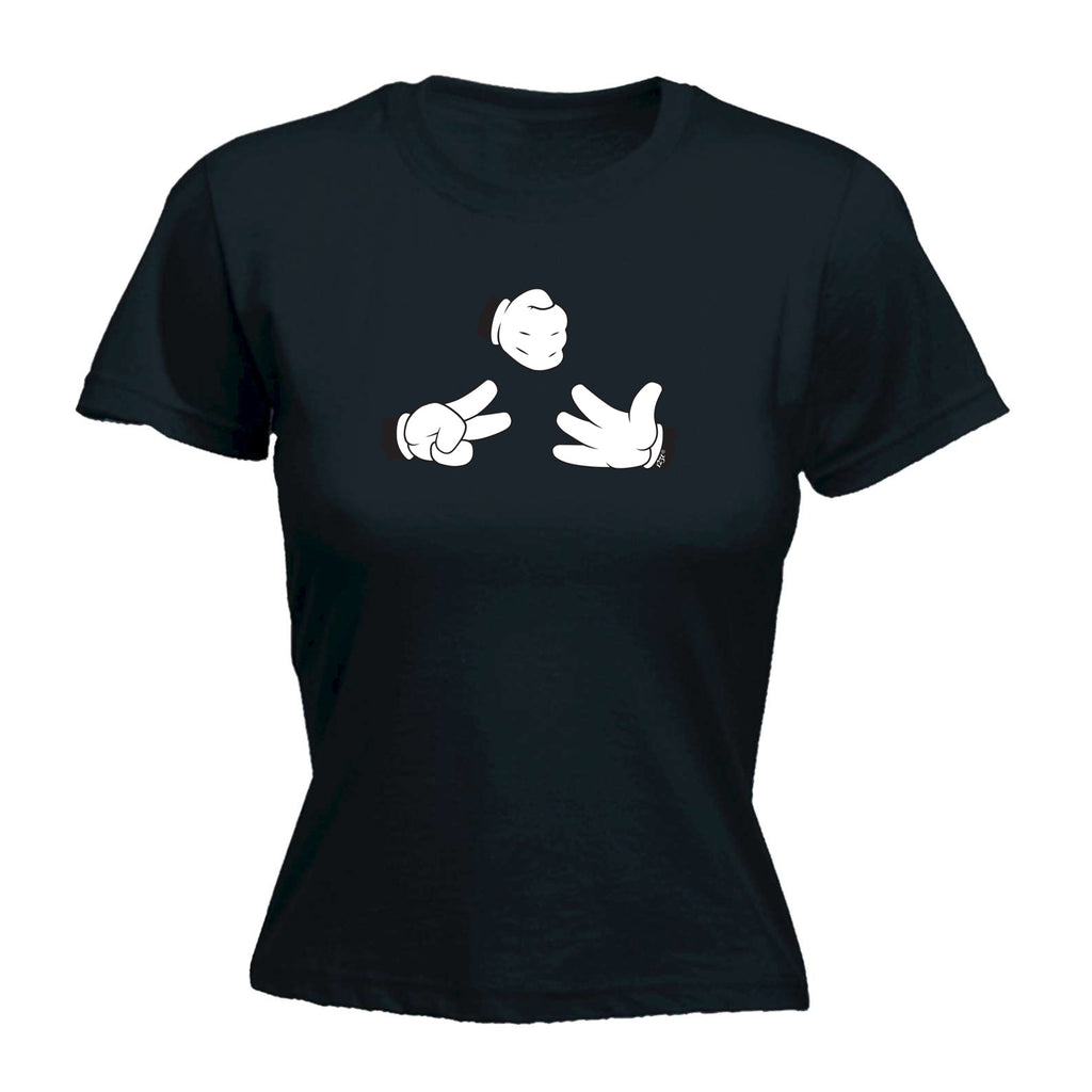 Rock Paper Scissors Gloves - Funny Womens T-Shirt Tshirt