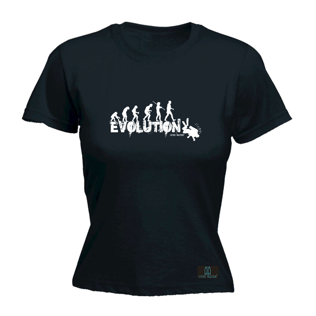 Ow Evolution Scuba Divers Diving - Funny Womens T-Shirt Tshirt