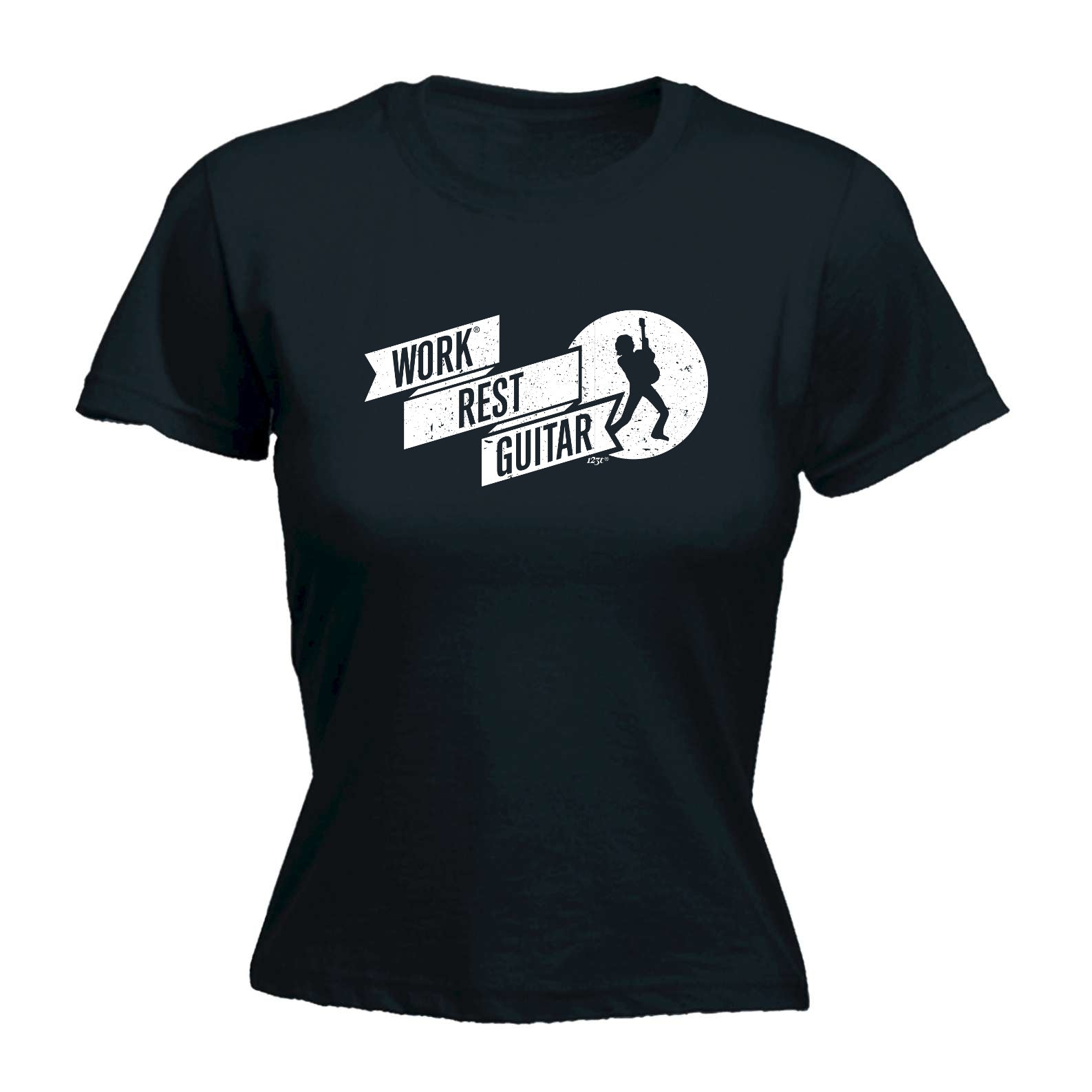 Work Rest Guitar Music - Funny Womens T-Shirt Tshirt