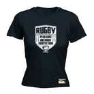 Uau Rugby Pleasure Without Protection - Funny Womens T-Shirt Tshirt