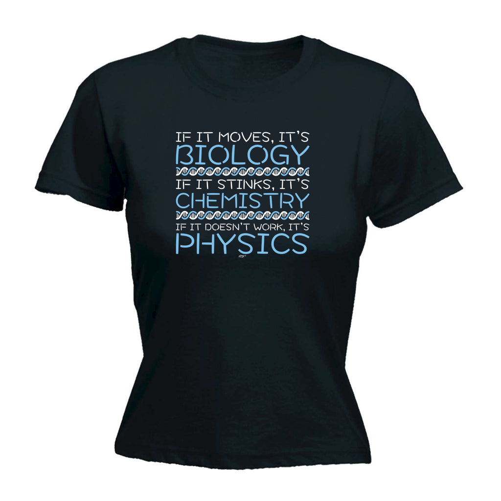 If It Moves Its Biology Chemistry Physics - Funny Womens T-Shirt Tshirt