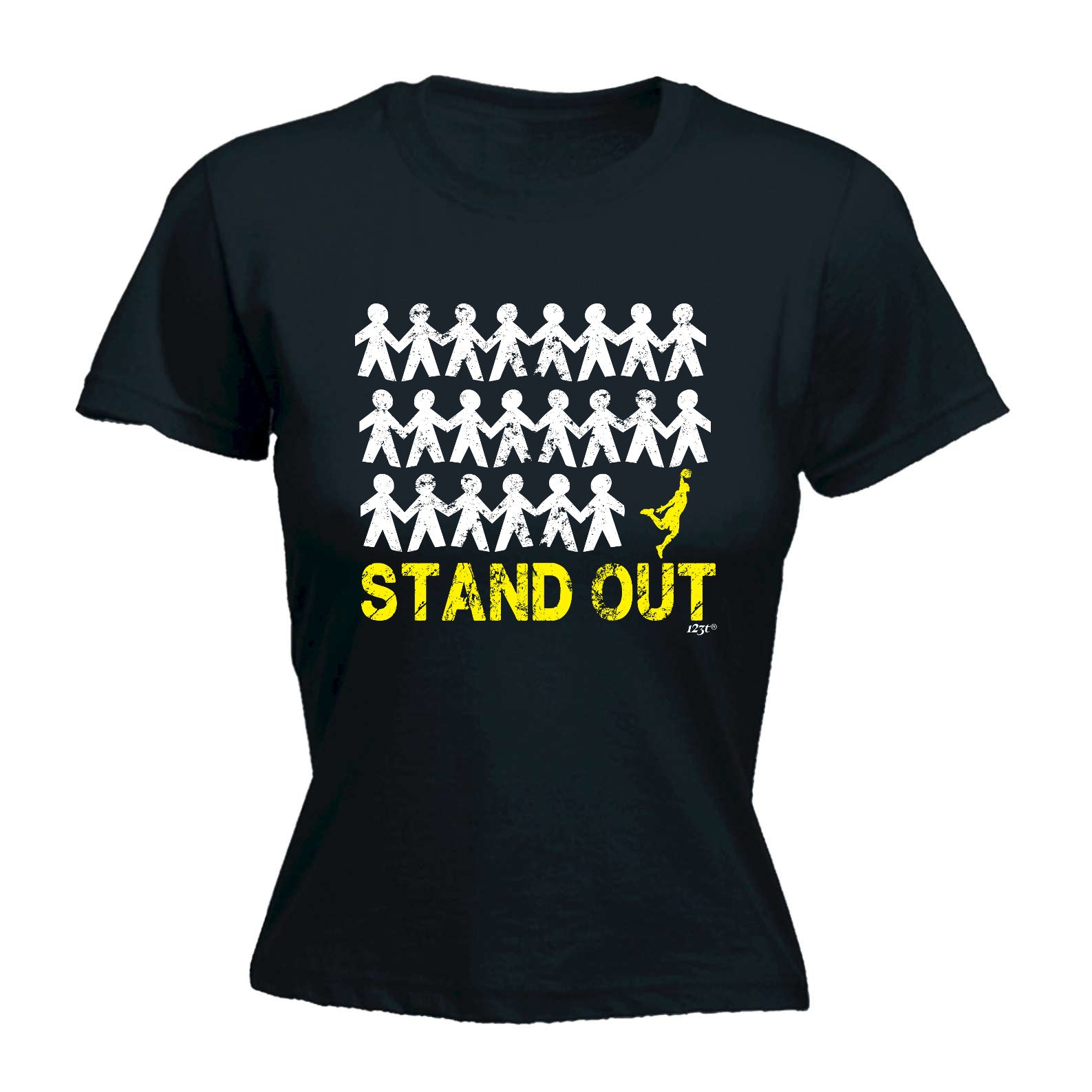 Stand Out Basketball - Funny Womens T-Shirt Tshirt