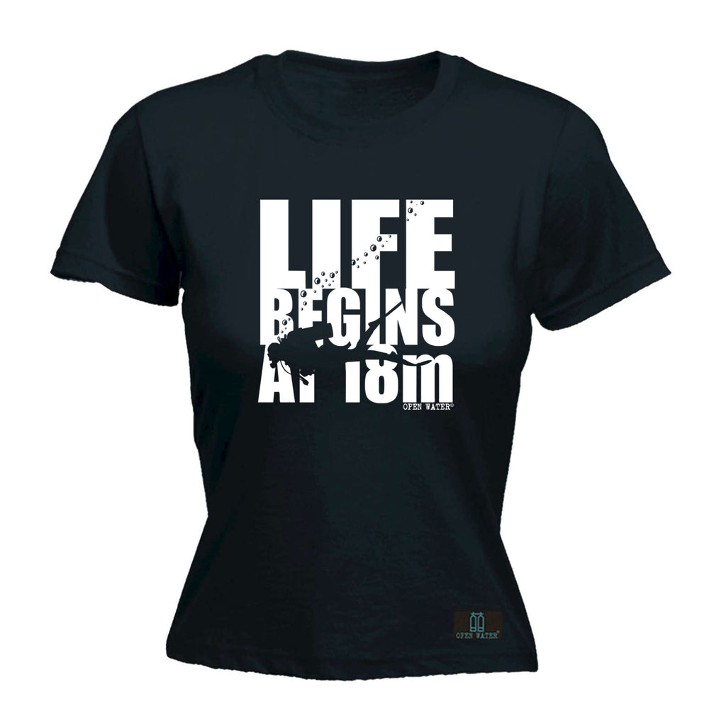 Ow Life Begins At 18M - Funny Womens T-Shirt Tshirt