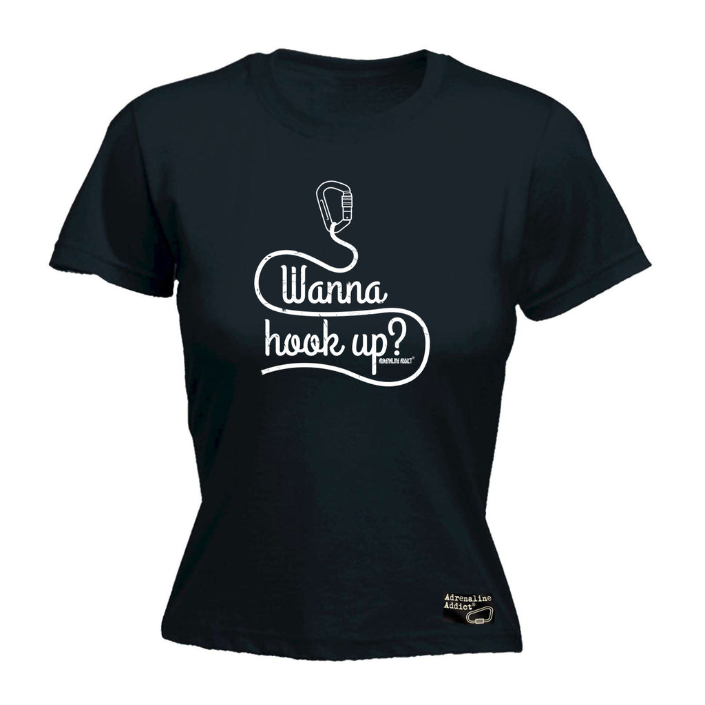 Aa Wanna Hook Up - Funny Womens T-Shirt Tshirt