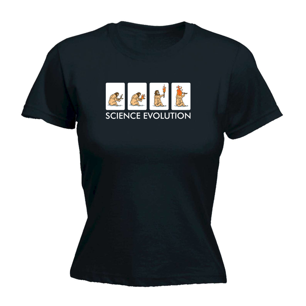 Science Evolution - Funny Womens T-Shirt Tshirt