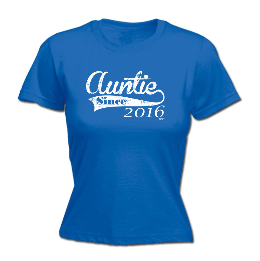 Auntie Since 2016 - Funny Womens T-Shirt Tshirt