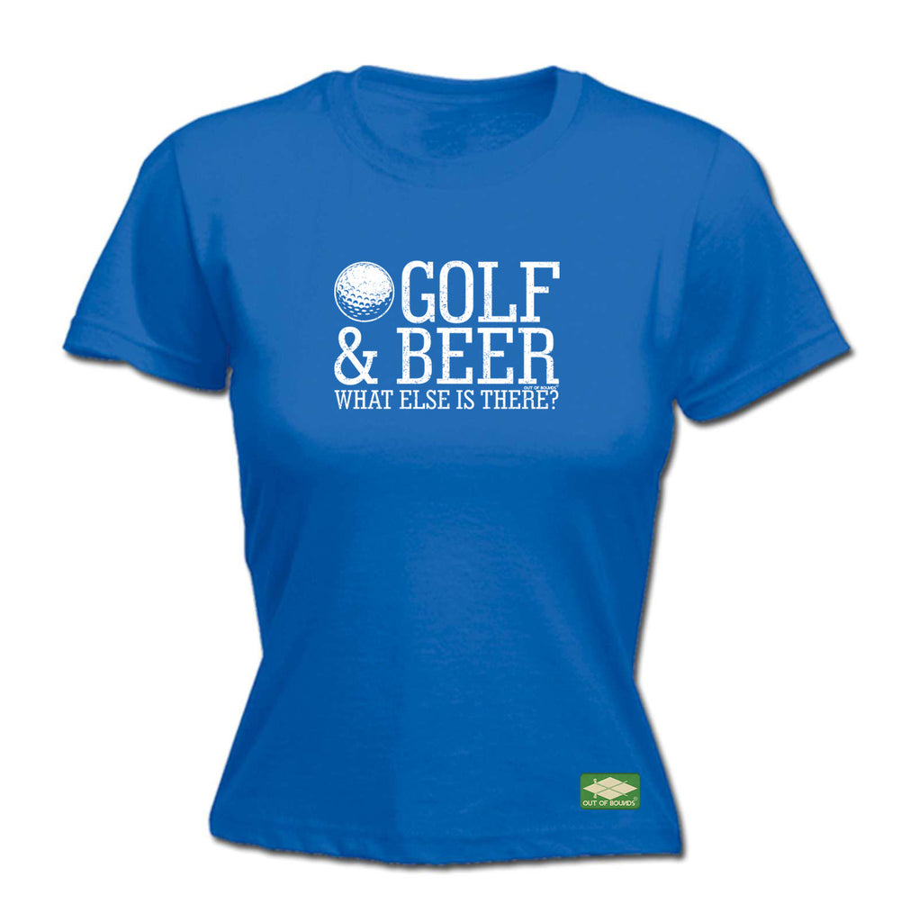 Oob Golf And Beer - Funny Womens T-Shirt Tshirt