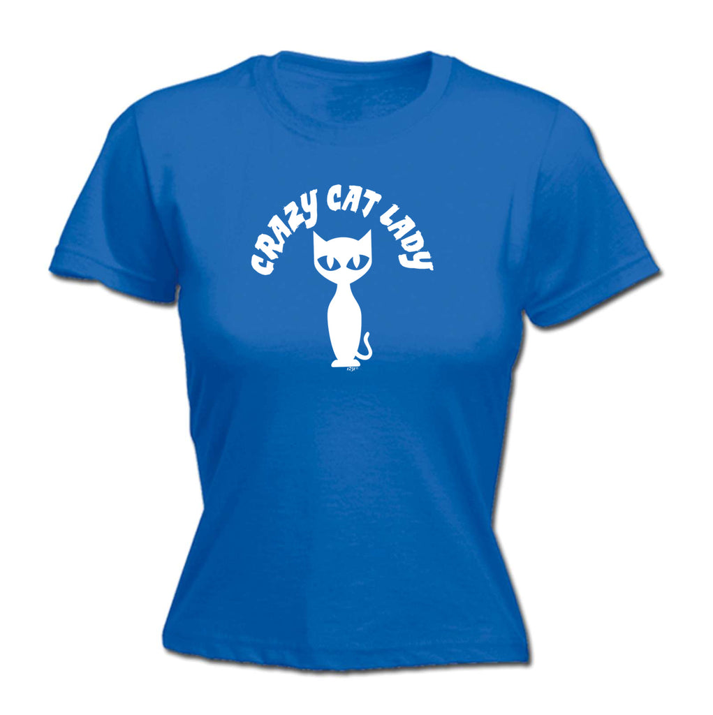 Crazy Cat Lady White - Funny Womens T-Shirt Tshirt