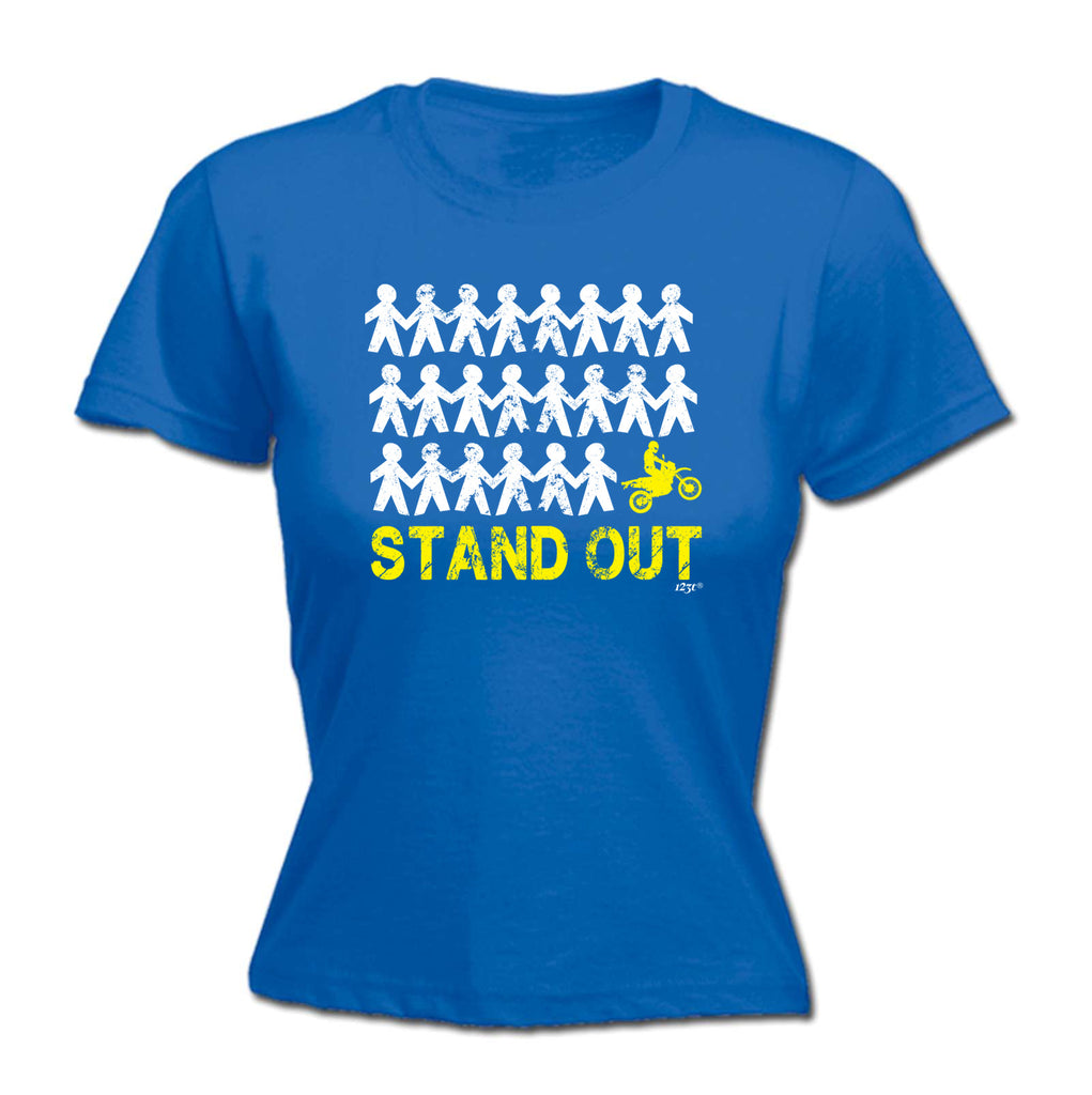 Stand Out Dirtbike - Funny Womens T-Shirt Tshirt