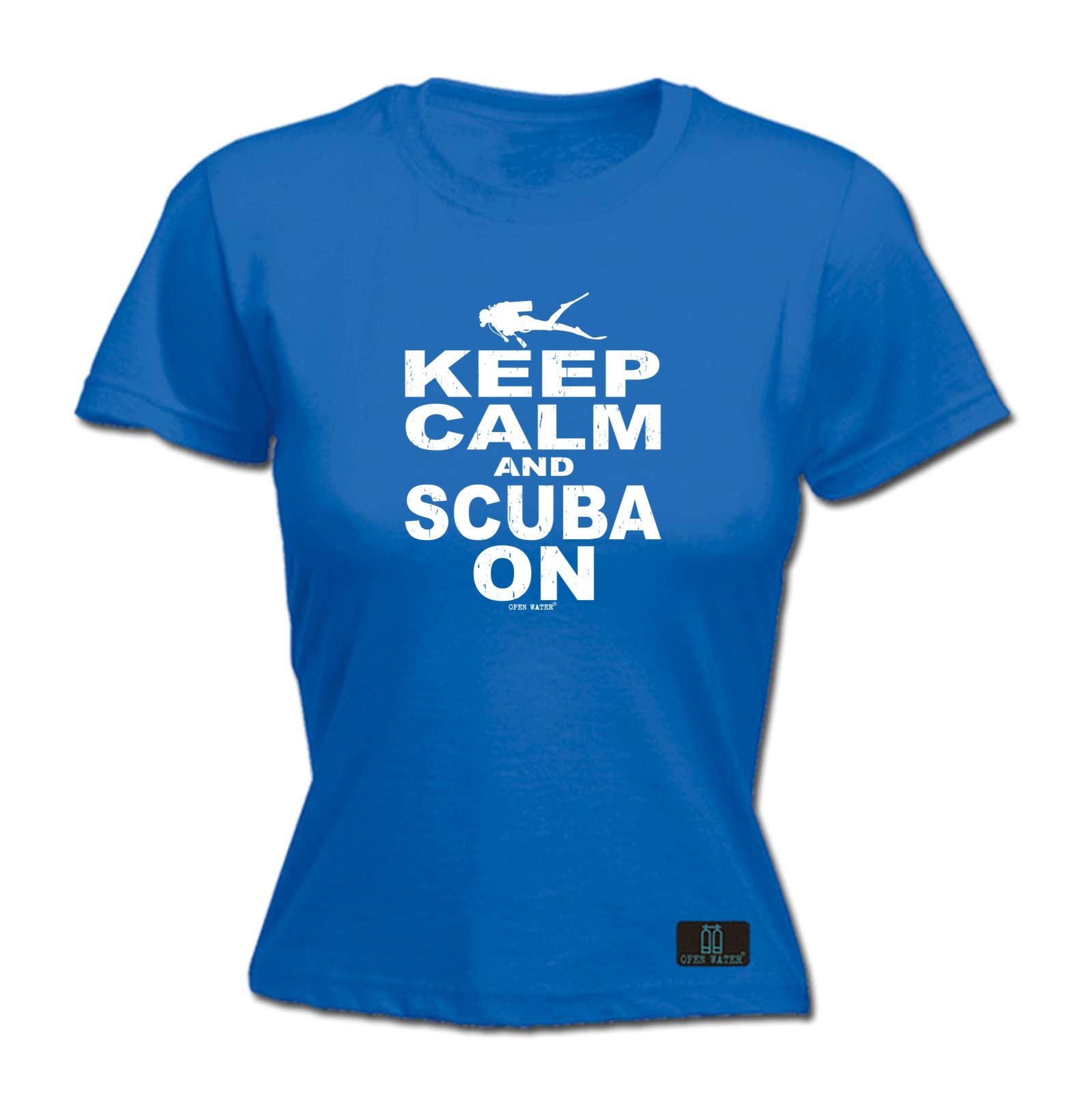 Ow Keep Calm And Scuba On - Funny Womens T-Shirt Tshirt