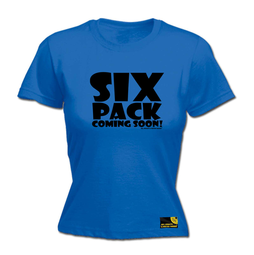 Swps Six Pack Coming Soon Black - Funny Womens T-Shirt Tshirt
