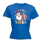 Retro Christmas Vibes - Funny Womens T-Shirt Tshirt