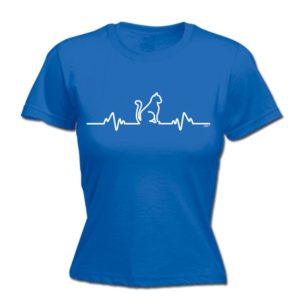 Cat Pulse - Funny Womens T-Shirt Tshirt