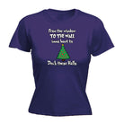 Xmas From The Windows To The Walls Christmas Tree - Funny Womens T-Shirt Tshirt