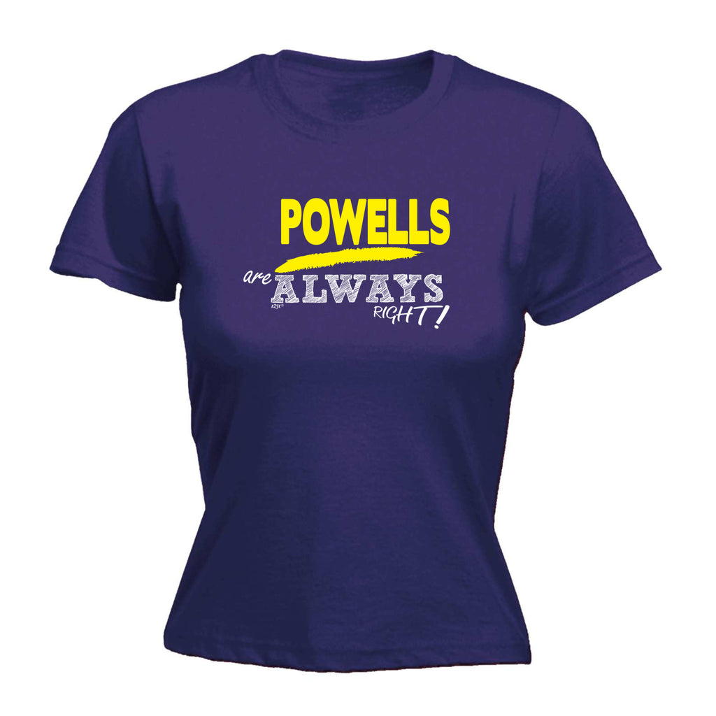 Powells Always Right - Funny Womens T-Shirt Tshirt