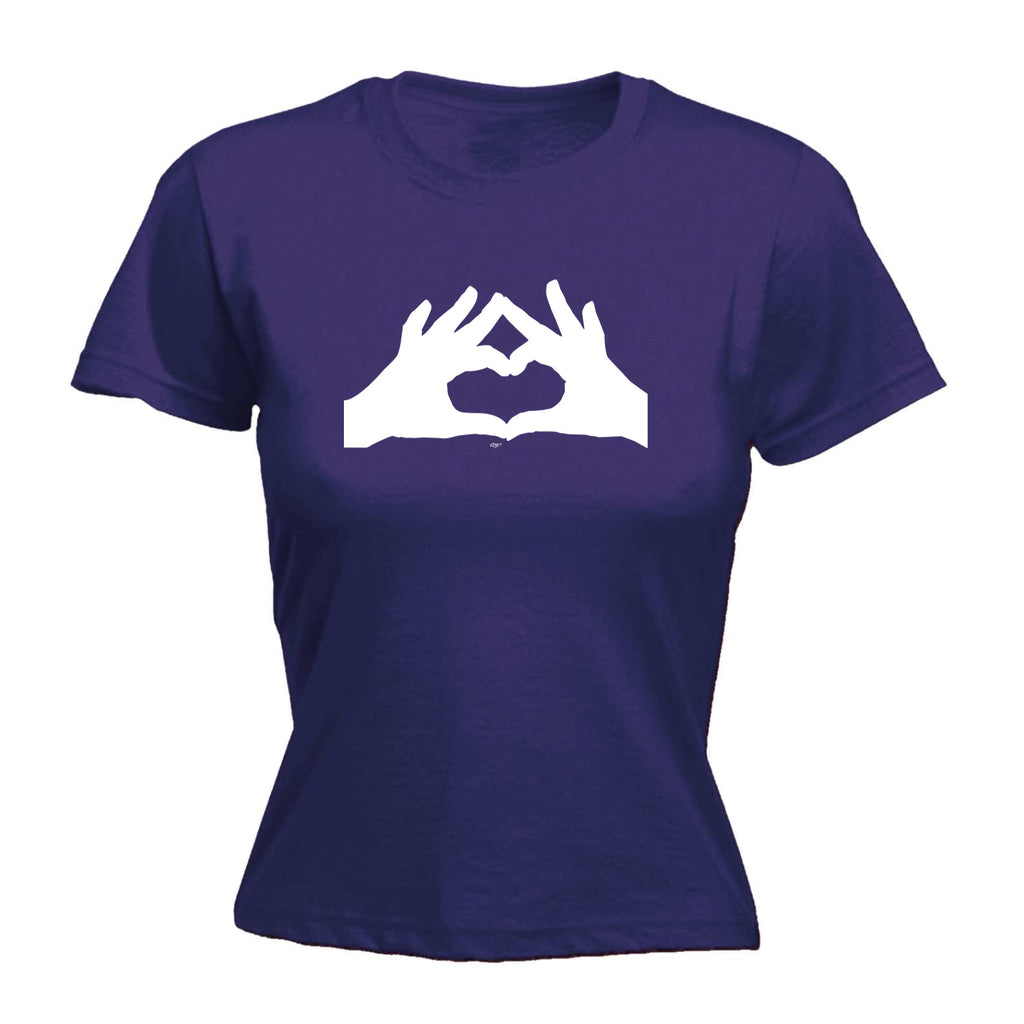 Heart Hands - Funny Womens T-Shirt Tshirt
