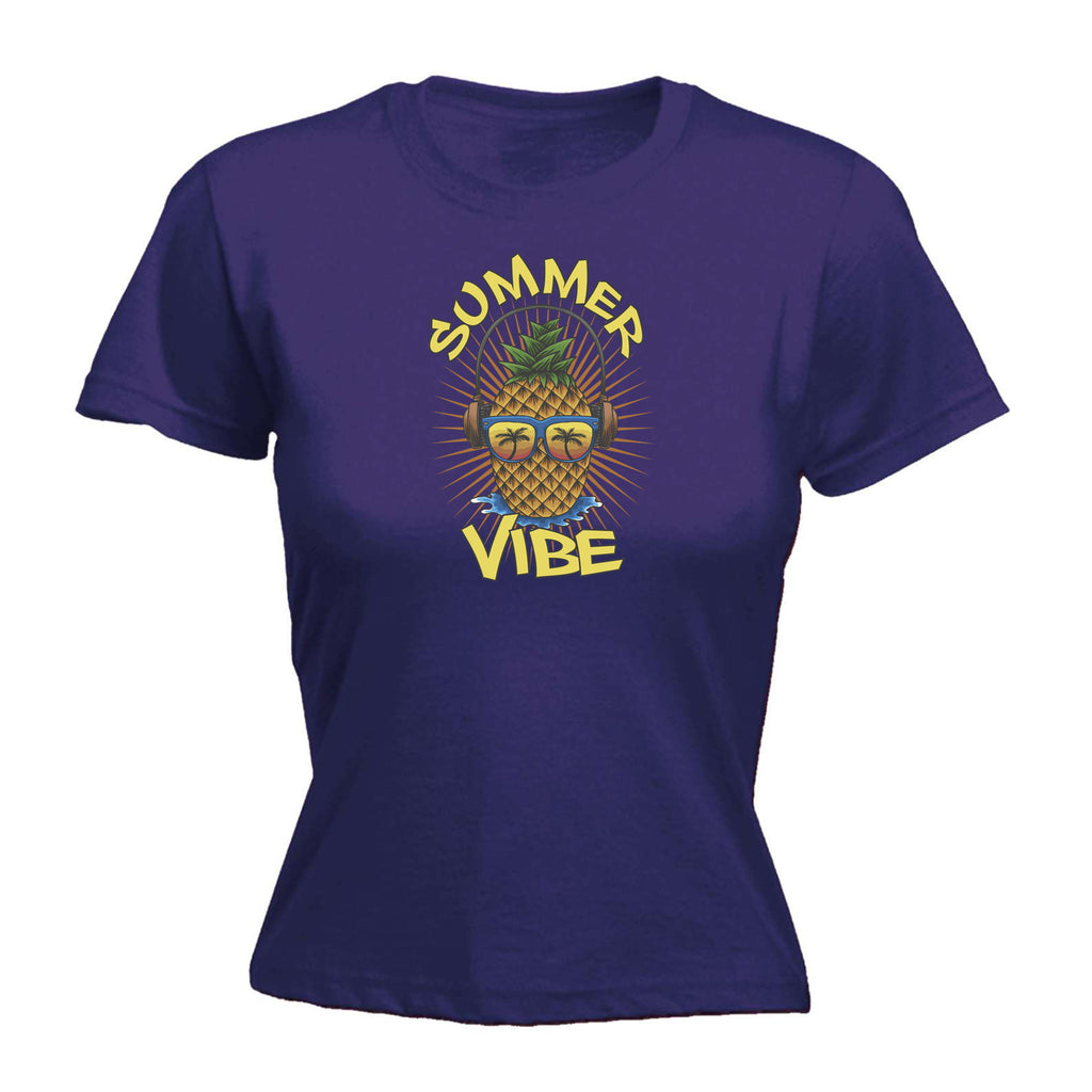 Summer Vibes Pineapple Fashion - Funny Womens T-Shirt Tshirt