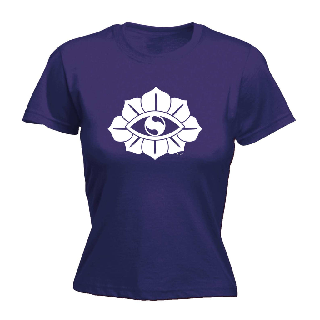Festival Flower Eye White - Funny Womens T-Shirt Tshirt