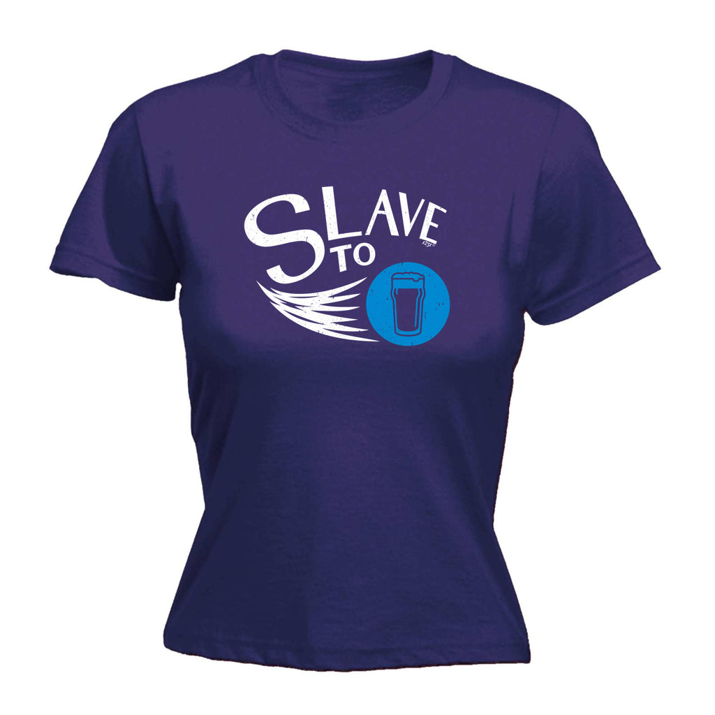 Slave To Beer - Funny Womens T-Shirt Tshirt