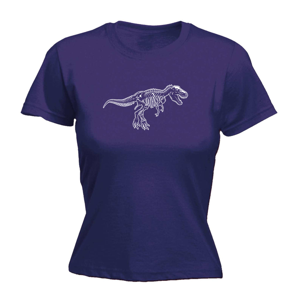 T Rex Bones Dinosaur White - Funny Womens T-Shirt Tshirt