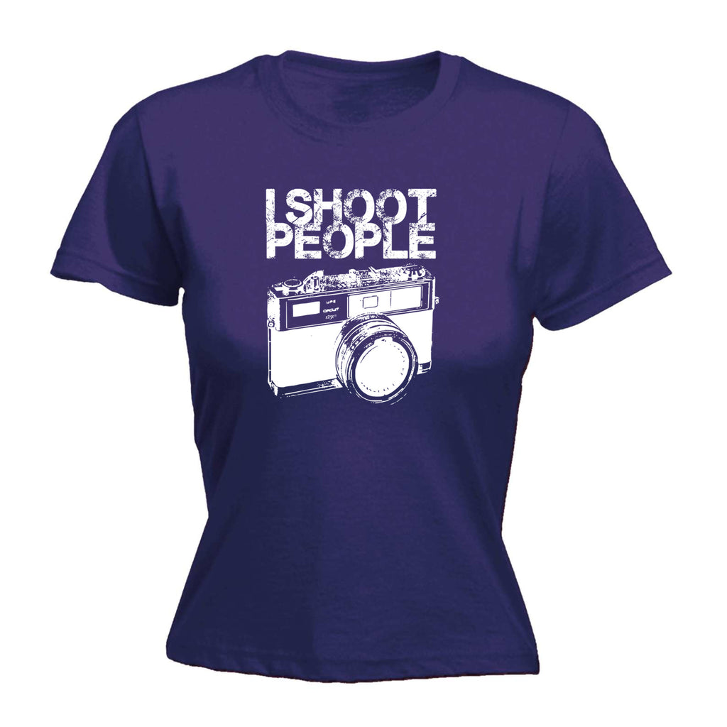 Shoot People White - Funny Womens T-Shirt Tshirt