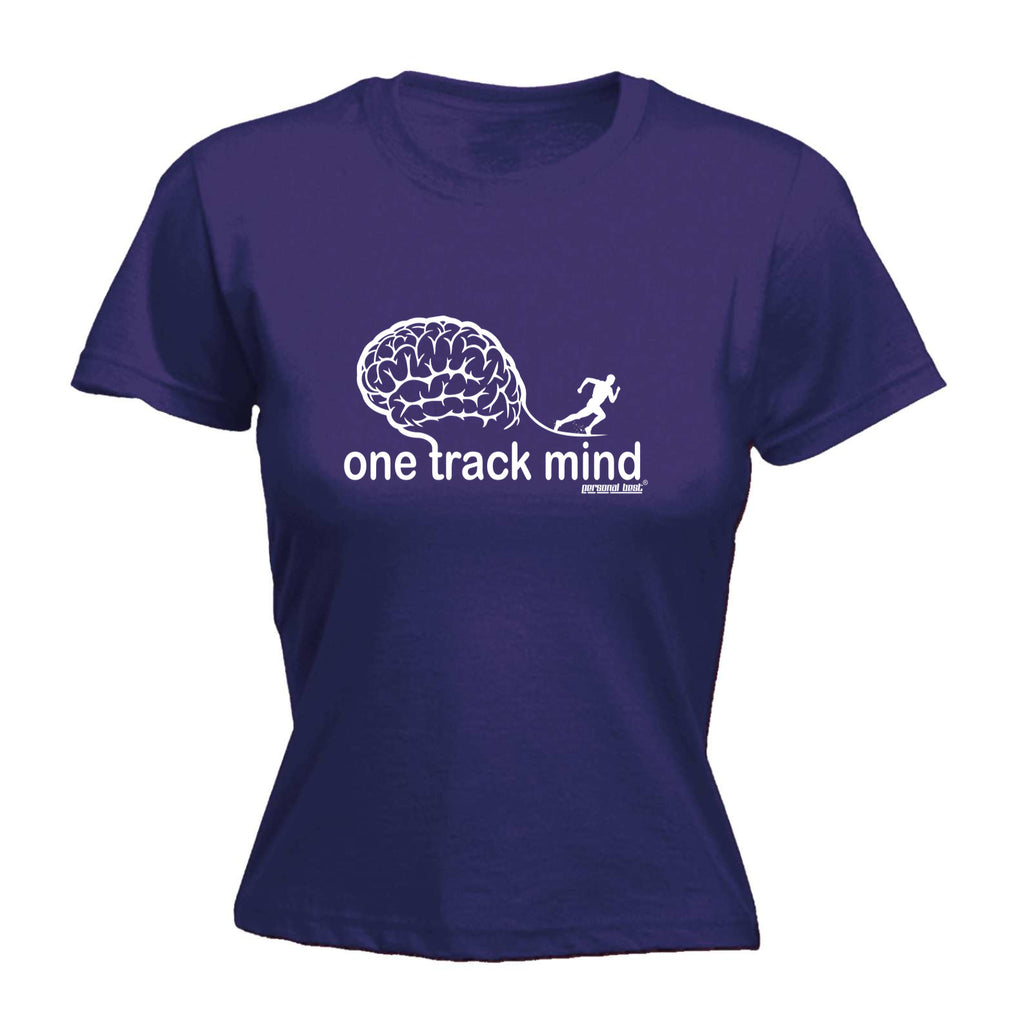 One Track Mind Running - Funny Womens T-Shirt Tshirt