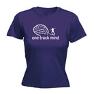 One Track Mind Skate - Funny Womens T-Shirt Tshirt
