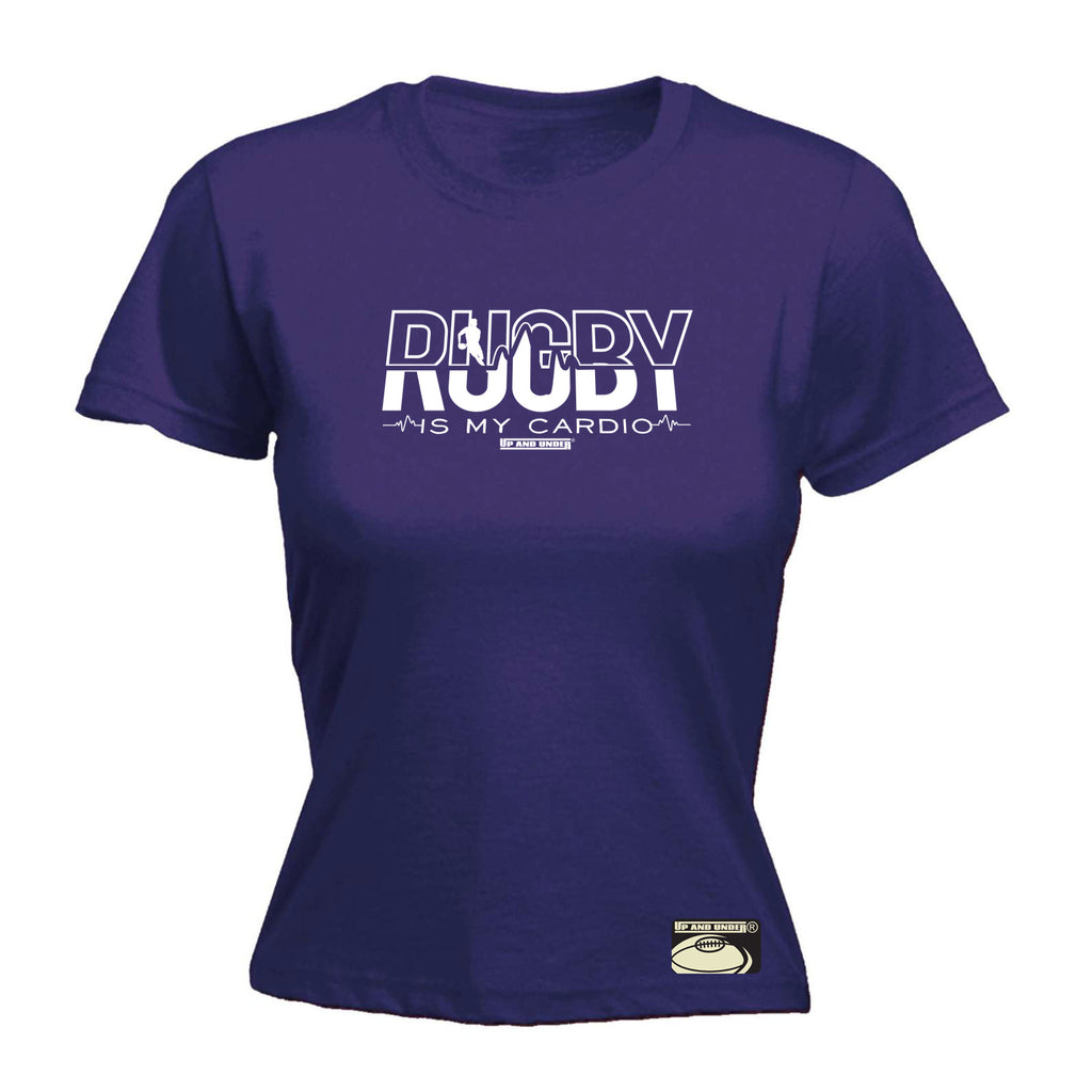Uau Rugby Is My Cardio - Funny Womens T-Shirt Tshirt