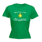 When Was A Kid This Is What A Frog Looked Like - Funny Womens T-Shirt Tshirt