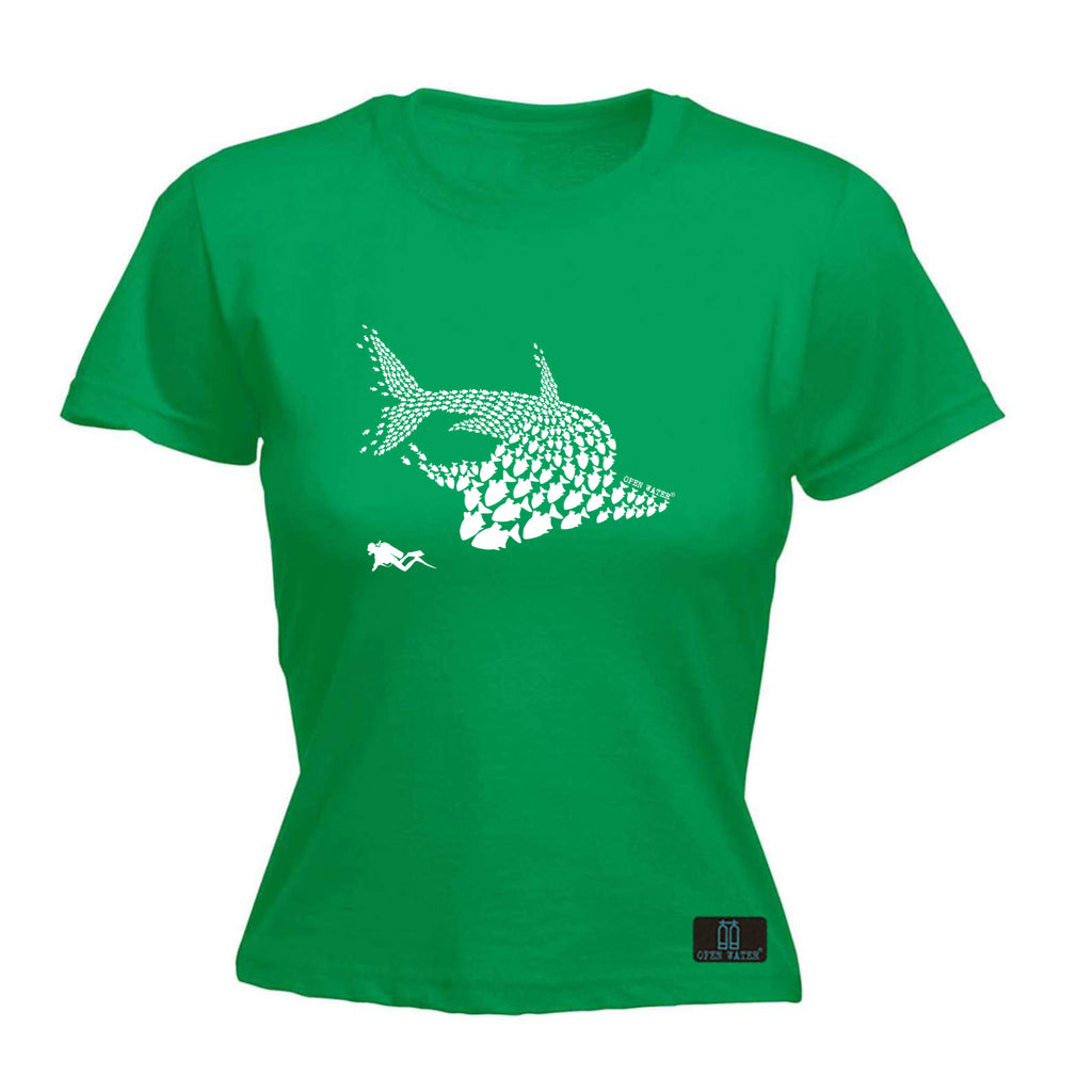 Ow Shark Diver New - Funny Womens T-Shirt Tshirt