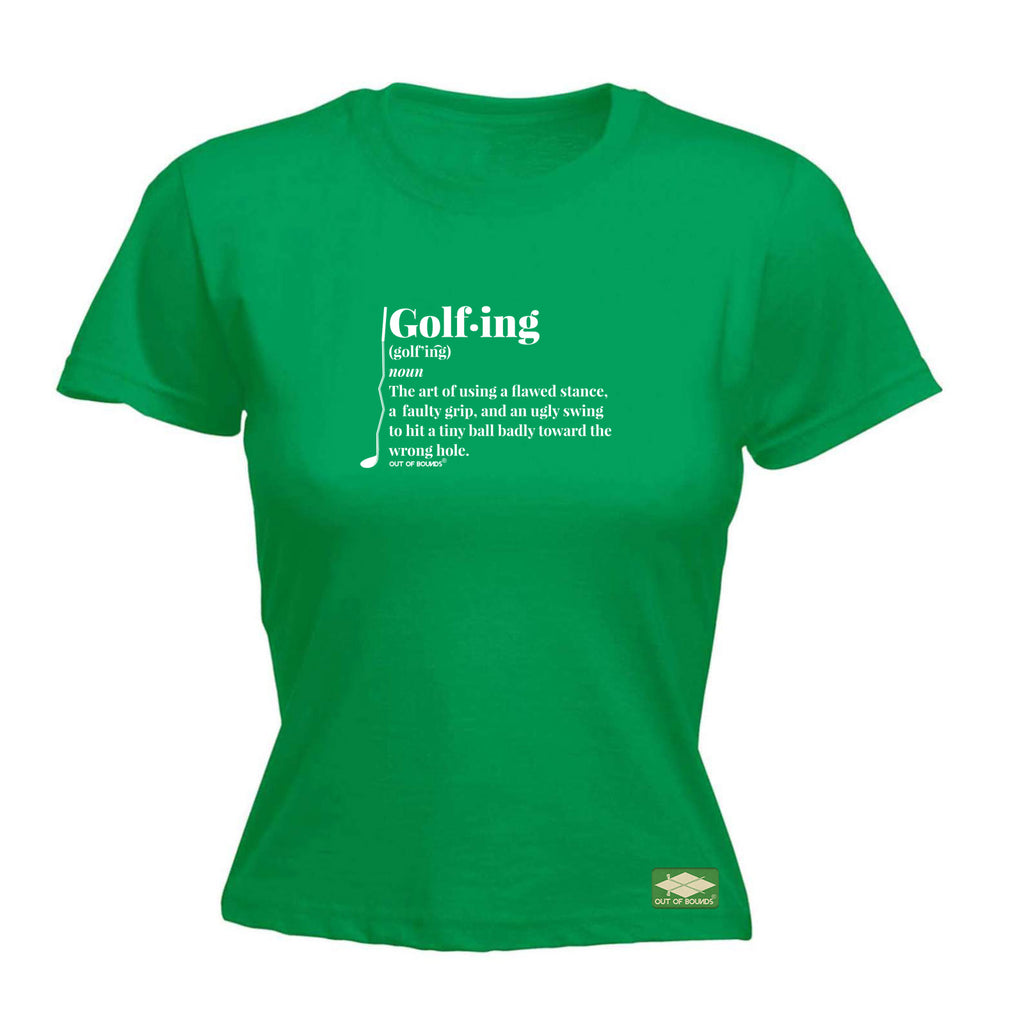 Oob Golfing Noun - Funny Womens T-Shirt Tshirt