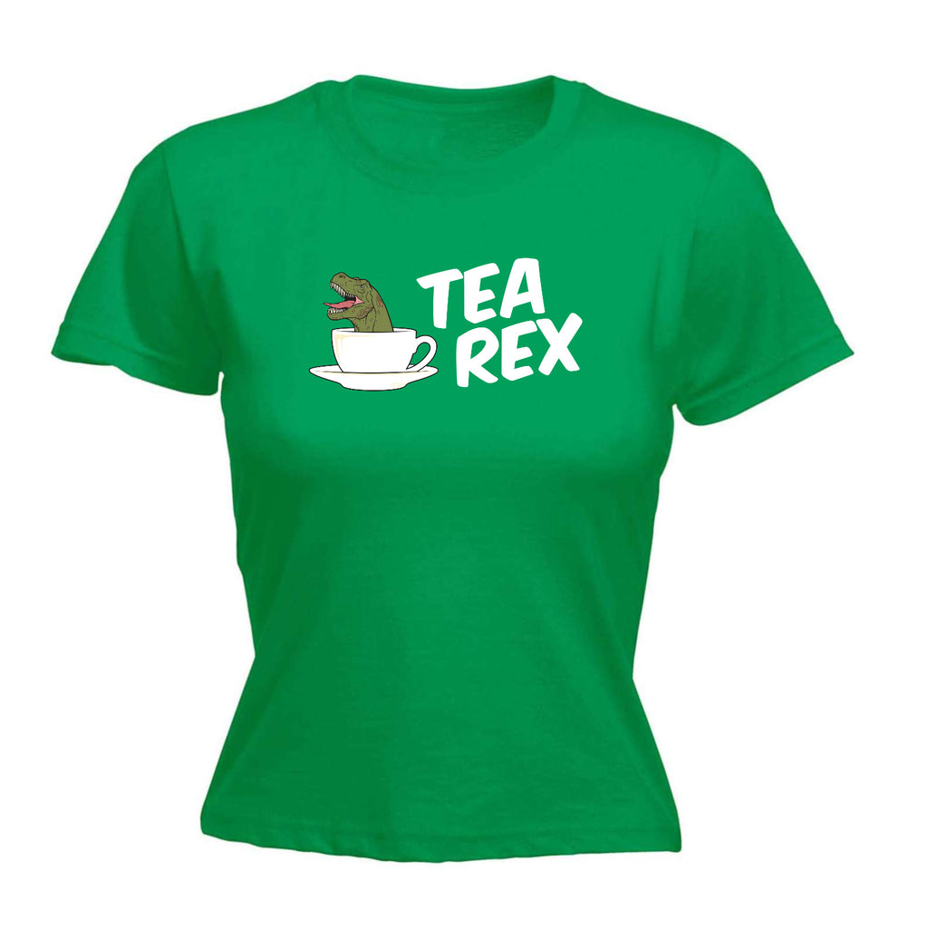 Tea Rex - Funny Womens T-Shirt Tshirt