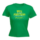 Grandmother 99 Percent Of Awesomeness Comes From - Funny Womens T-Shirt Tshirt