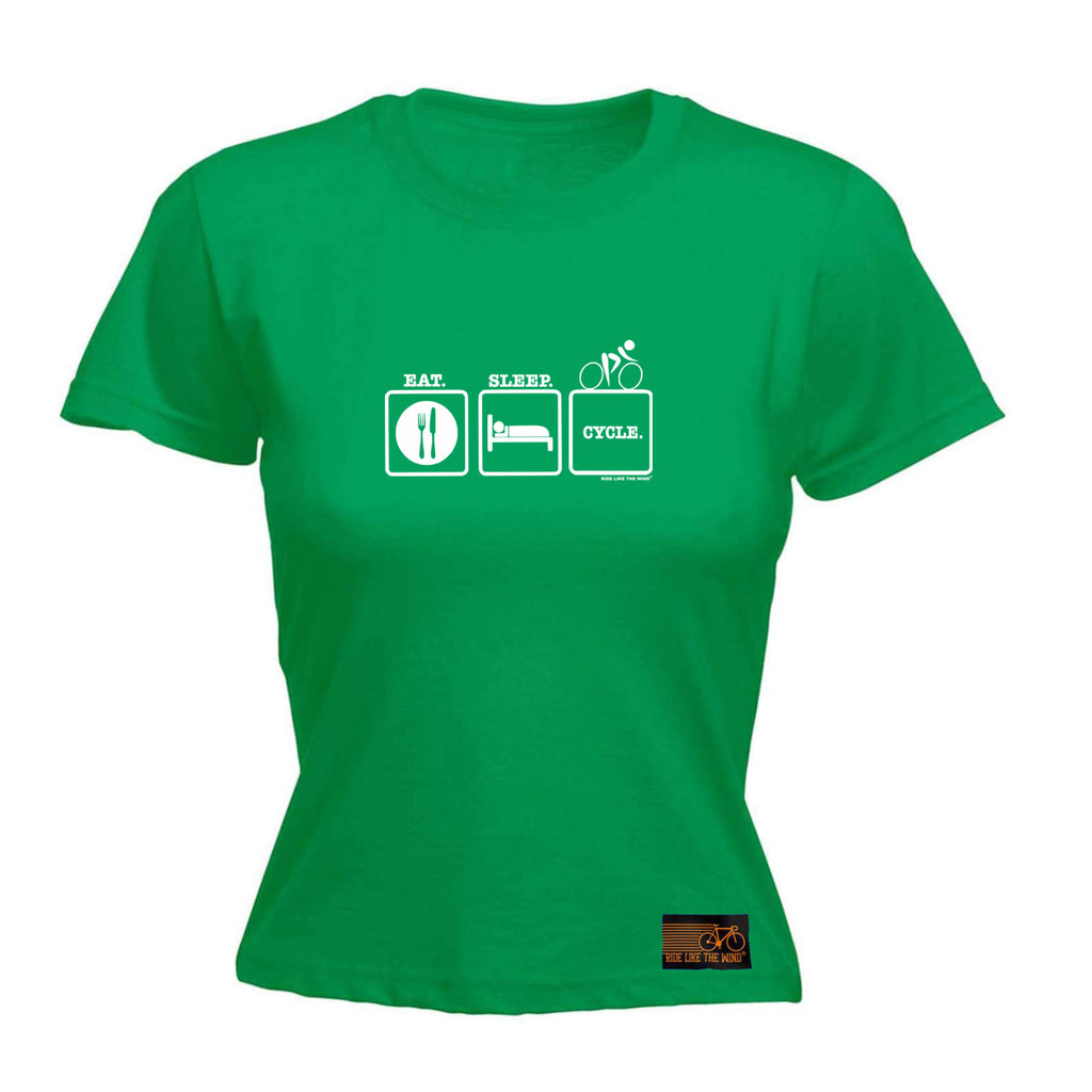 Rltw Eat Sleep Cycle - Funny Womens T-Shirt Tshirt