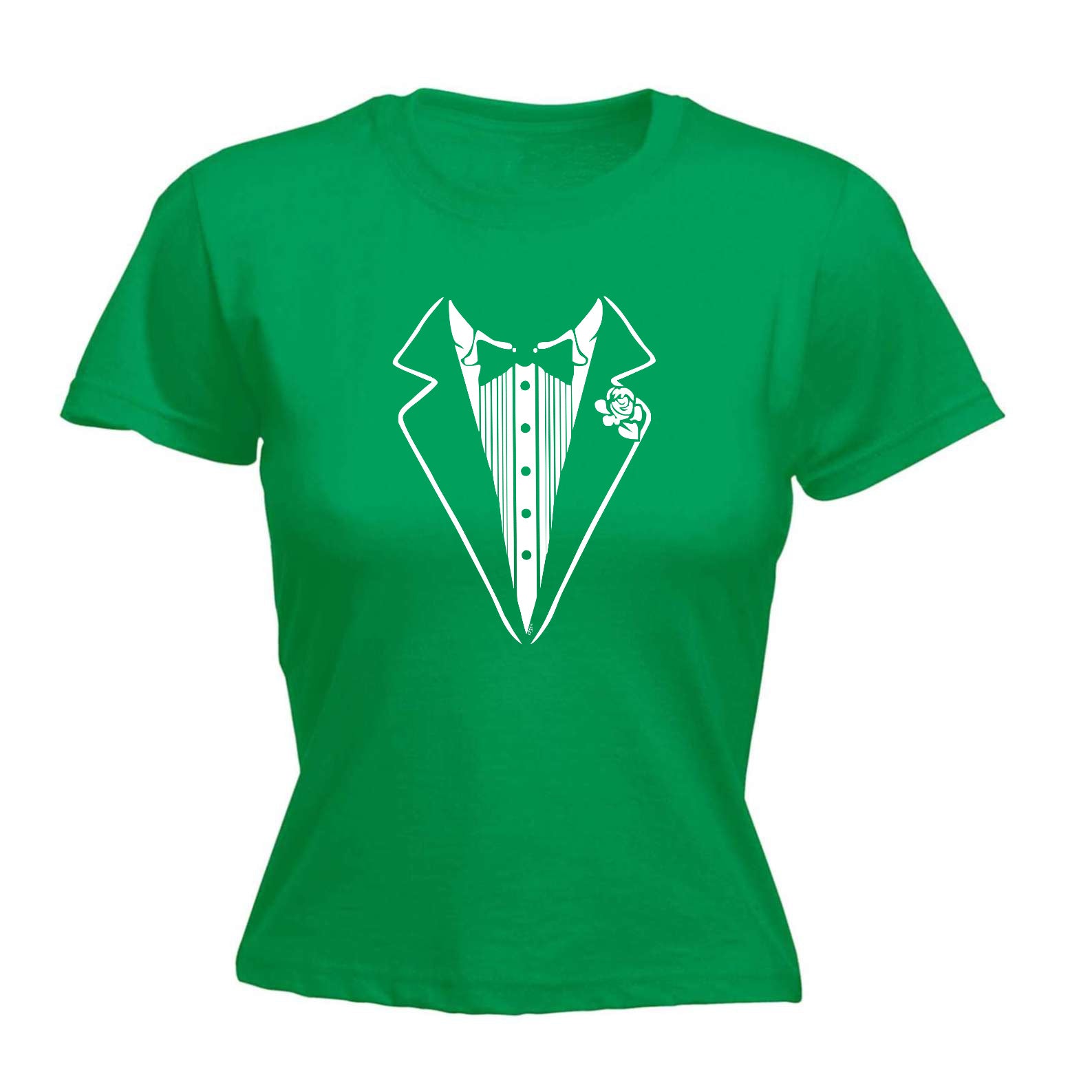 Tuxedo White - Funny Womens T-Shirt Tshirt