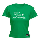 Pm One Track Mind Snowboard - Funny Womens T-Shirt Tshirt