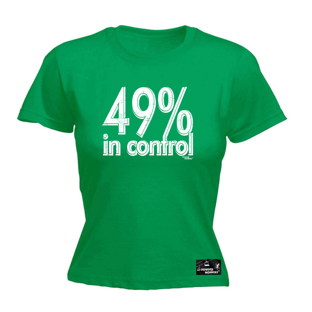 Pm 49 Percent In Control - Funny Womens T-Shirt Tshirt