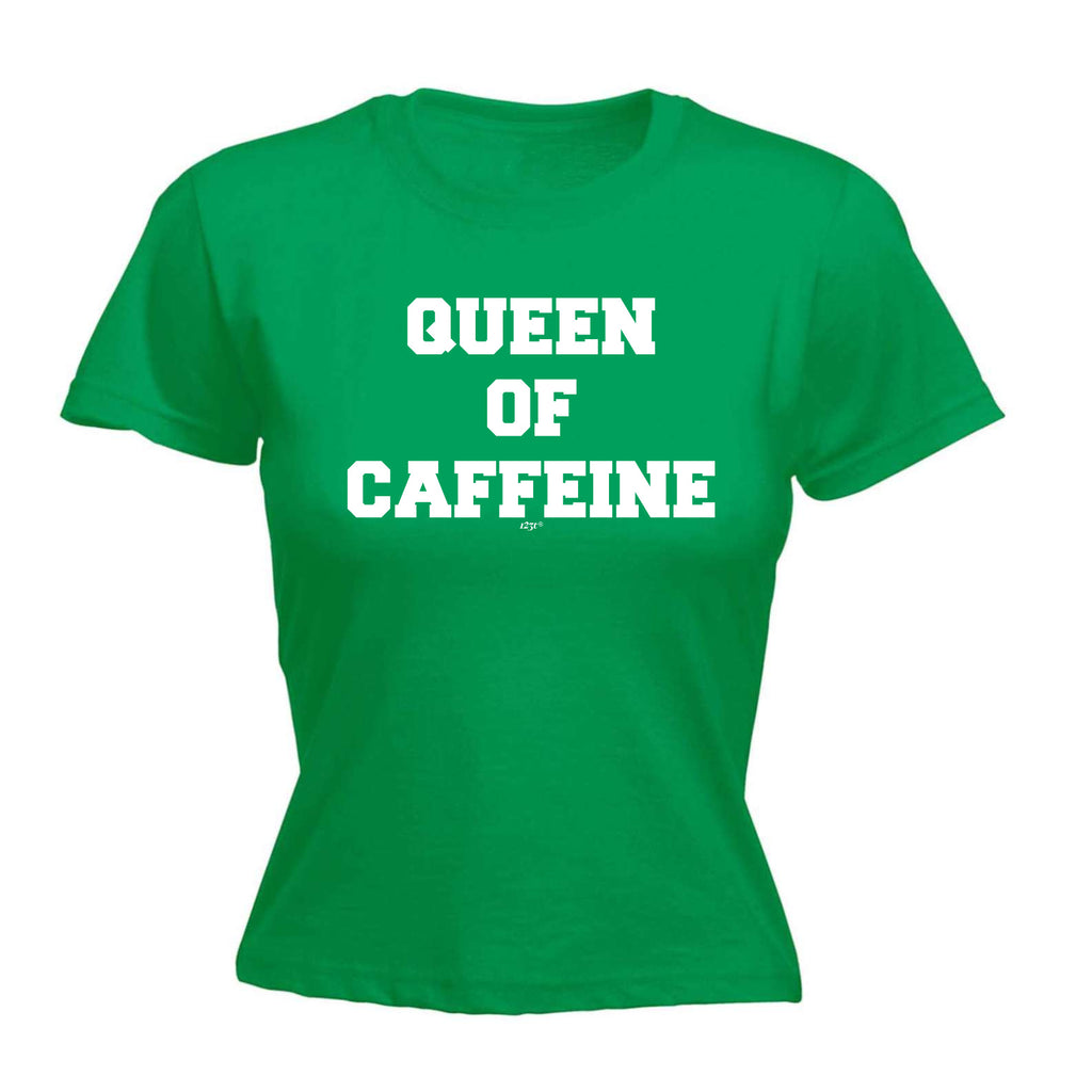 Queen Of Caffeine - Funny Womens T-Shirt Tshirt