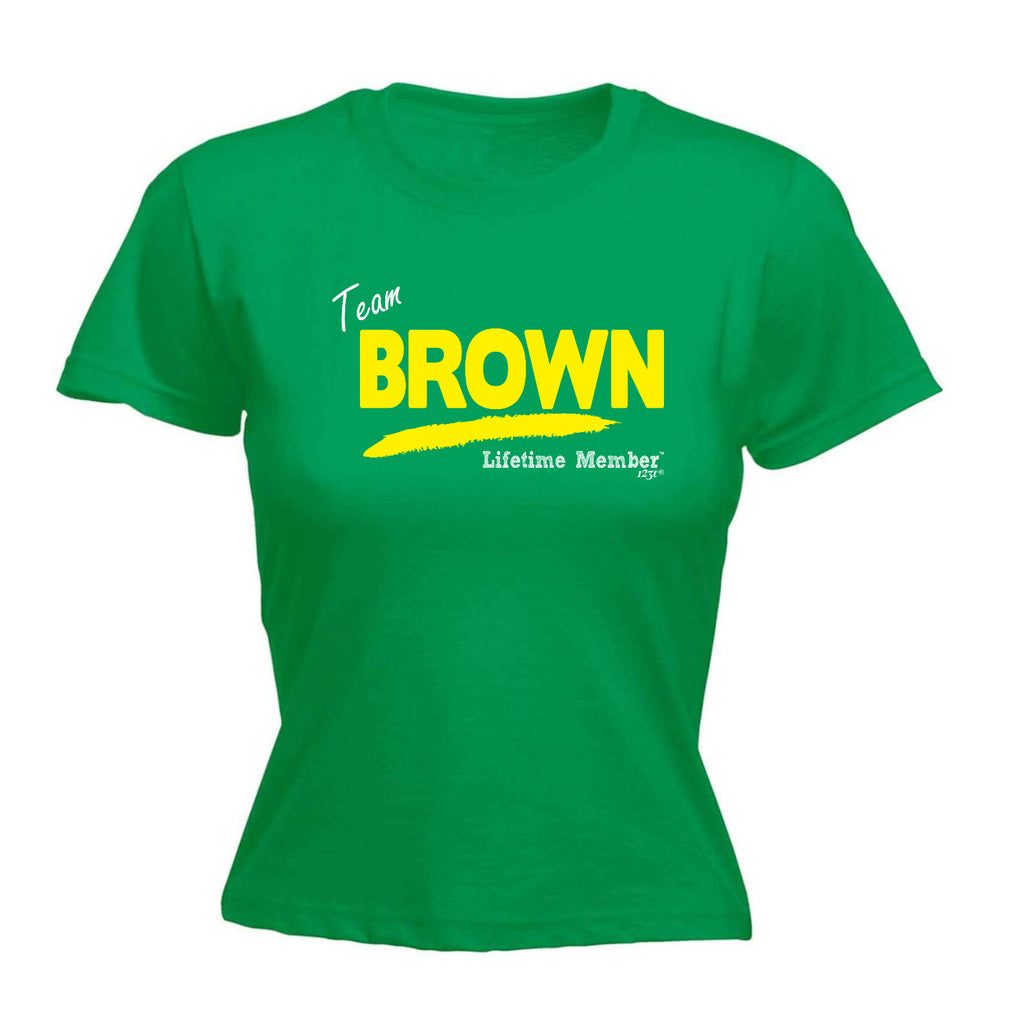 Brown V1 Lifetime Member - Funny Womens T-Shirt Tshirt