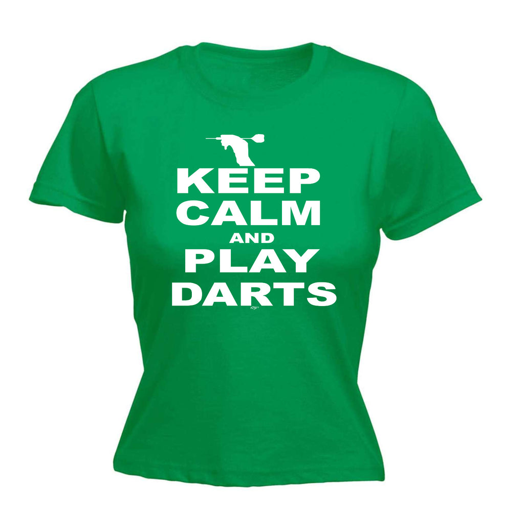 Keep Calm And Play Darts - Funny Womens T-Shirt Tshirt